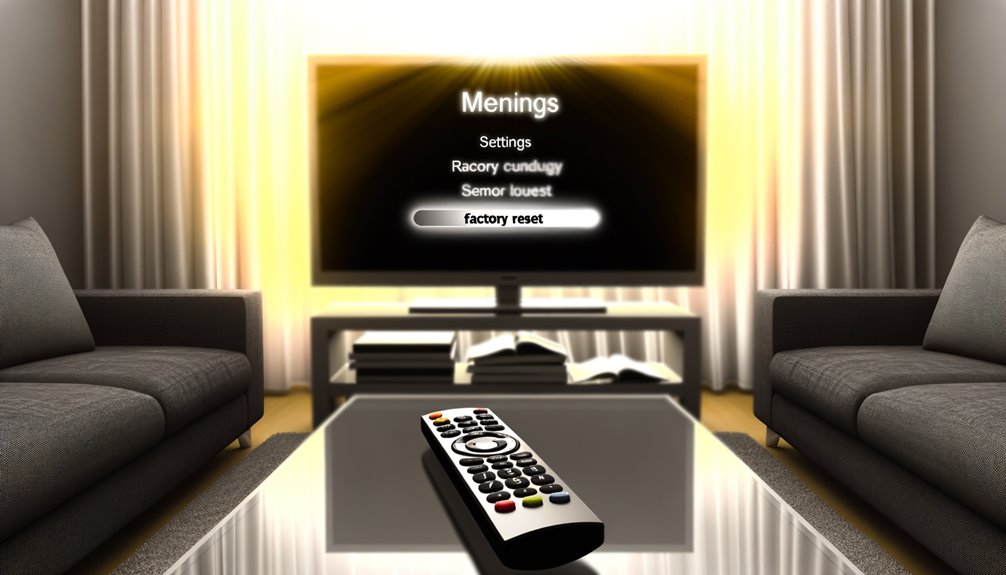 resetting samsung tv settings
