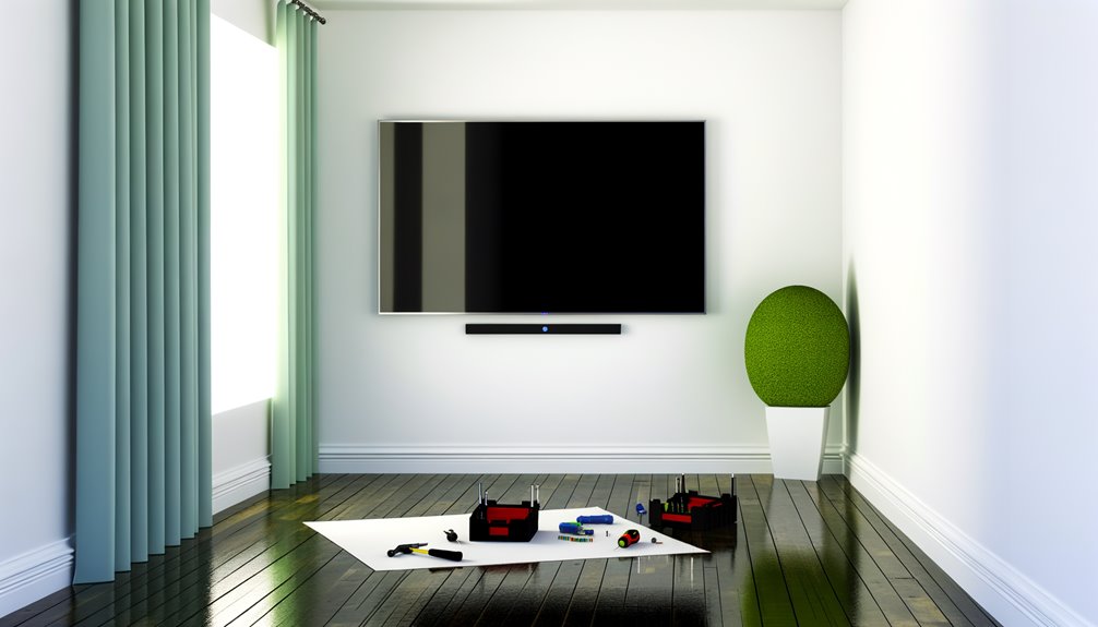 mounting television on wall