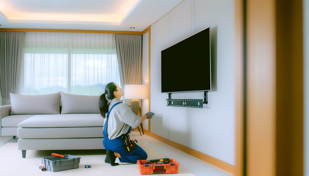television installation and setup