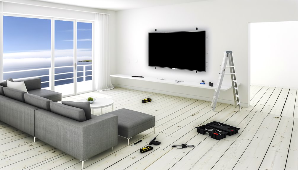 television mounting installation service