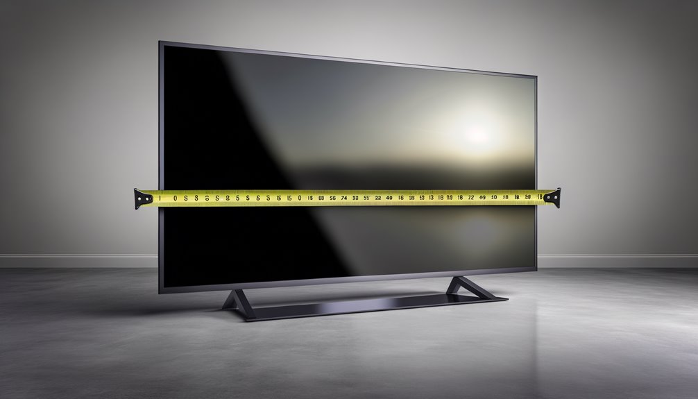 width of 50 inch tv